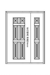 反凸仿拼接门面XY-8313(子母门)