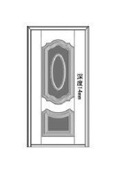 Reverse convex imitation splicing facadeXY-8833